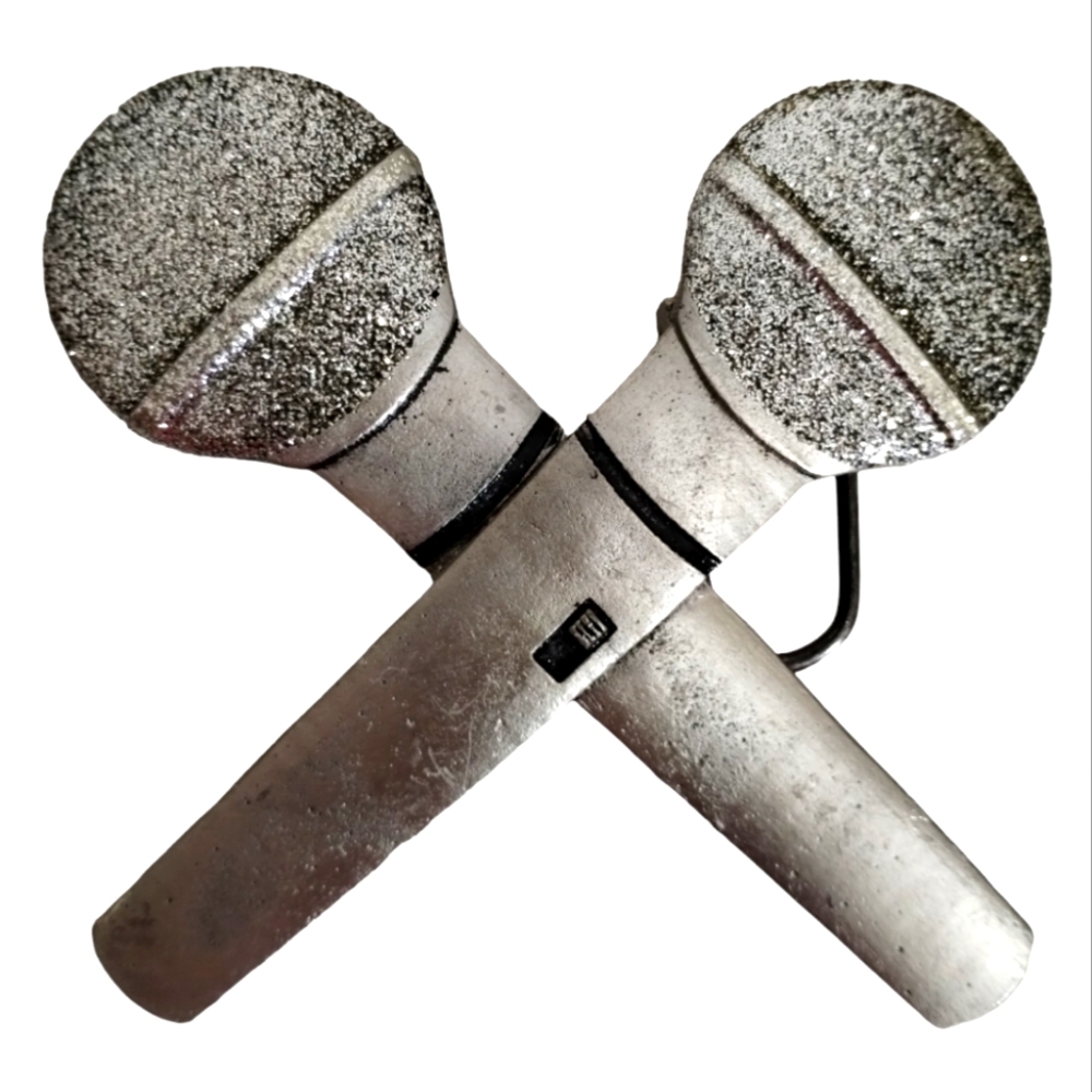 NWOT Glitter Mic 2003 Mobtown Belt Buckle 90s